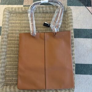 NWT Banana Republic Brown Leather Work Bag